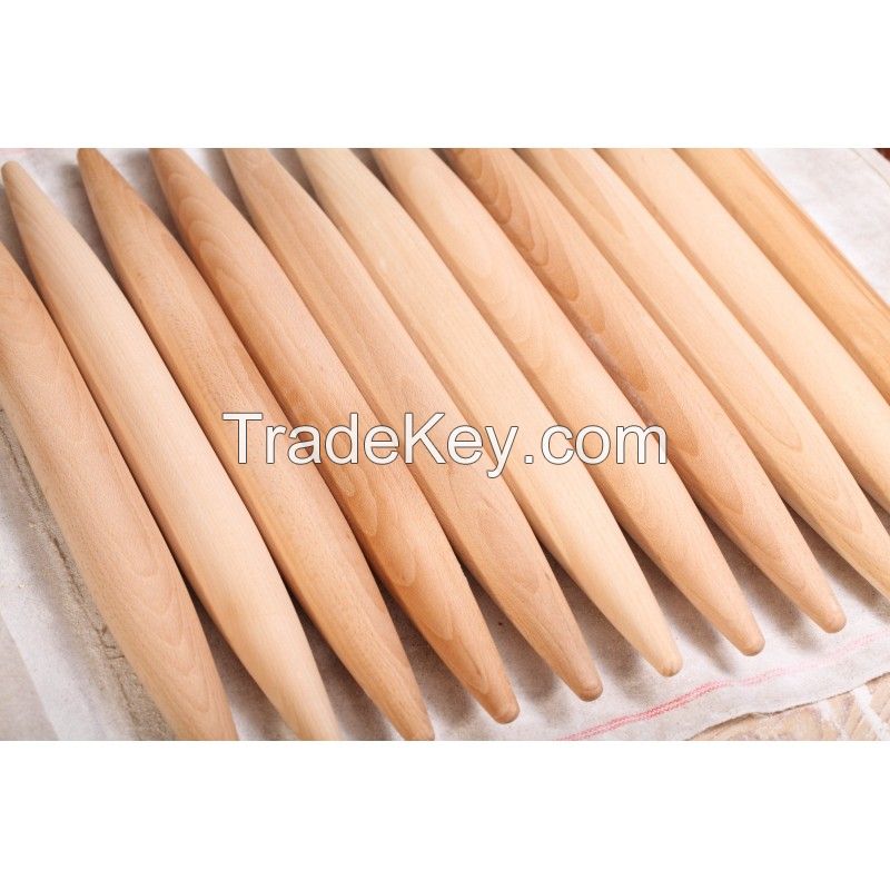 high quality wooden french embossed rolling pin for baking