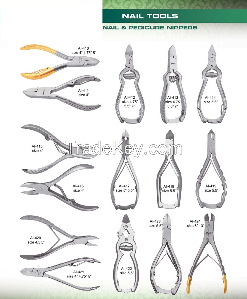 BEAUTY INSTRUMENTS High Quality Professional Fancy Nail, Pedicure Nippers, Pliers , Nail Tools