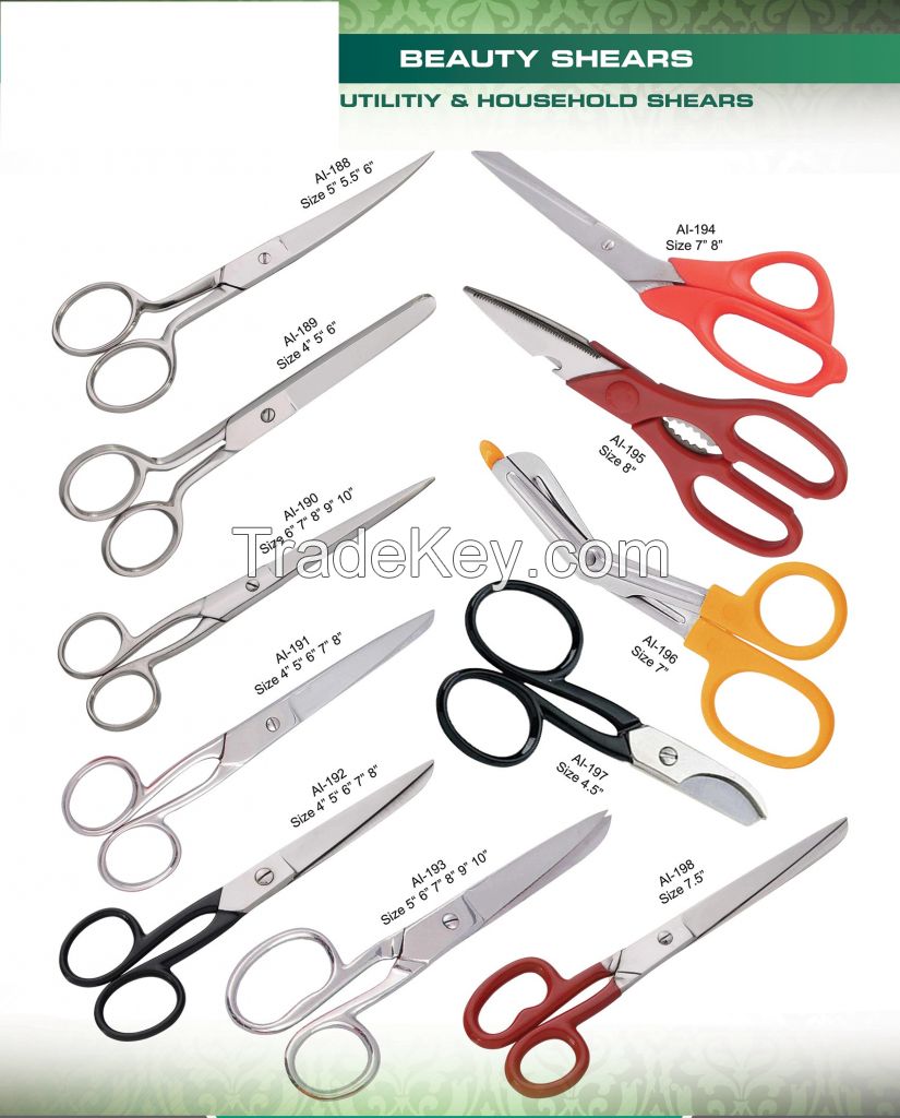 BEAUTY INSTRUMENTS High Quality Professional Utility & Household Scissors