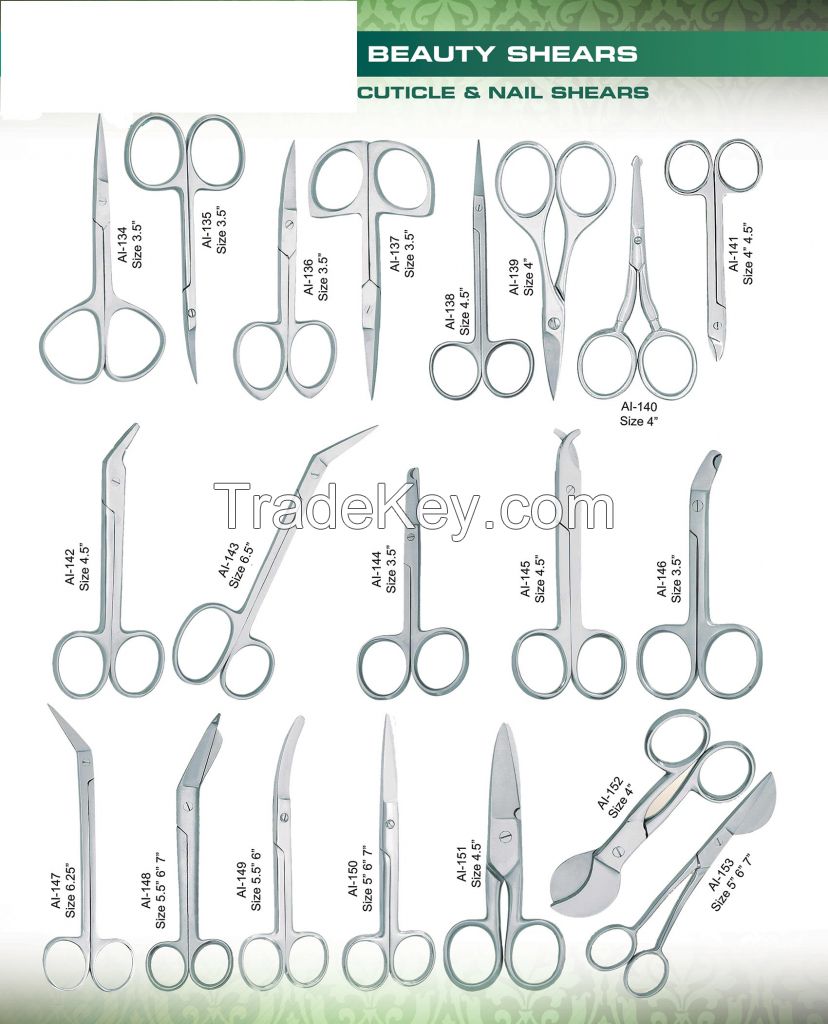 BEAUTY INSTRUMENTS High Quality Professional Cuticle & Nails Shears