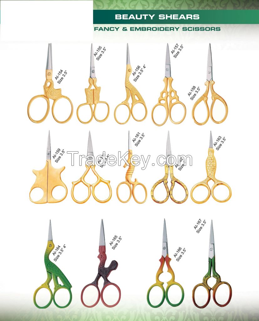 BEAUTY INSTRUMENTS High Quality Professional Fancy Embroidery Scissors