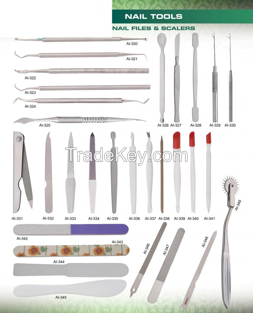 BEAUTY INSTRUMENTS High Quality Professional Fancy Nail Files & Scales