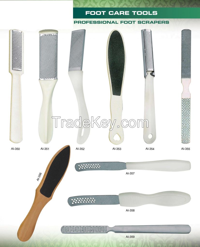 BEAUTY INSTRUMENTS High Quality Professional Fancy Foot Scrapers 