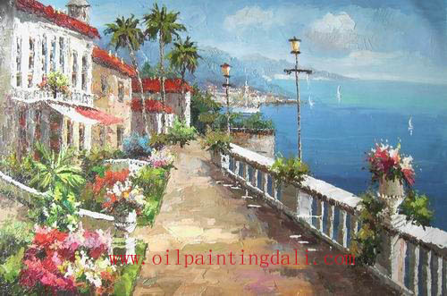 Mediterranean Oil Paintings On Canvas