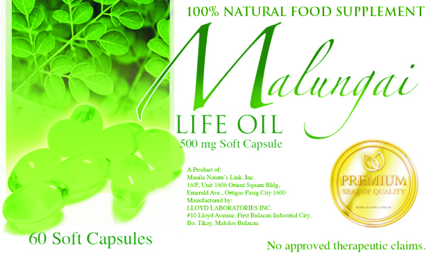 MORINGA LIFE OIL & MALUNGAI LIFE OIL SOFT GEL CAPSULE