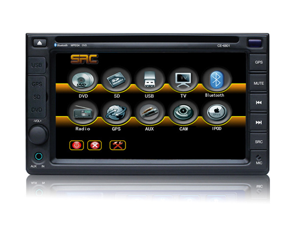 2 Din In-Dash Car DVD With GPS/IPOD/DVB-T