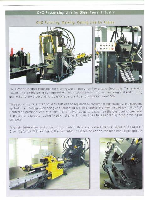 CNC PunchingDrilling Machine for Steel Angle