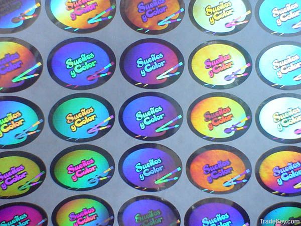 Hologram paper labels