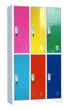 Color Six-Door Clothes Cabinet