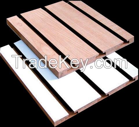 Slotted melamine wall mdf pannel  Board for shopping 