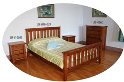 pine wood bed