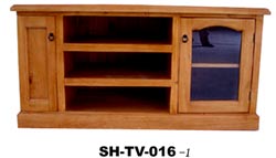 pine wood TV unit