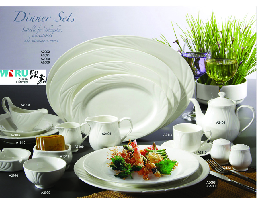 Hotel porcelain tableware