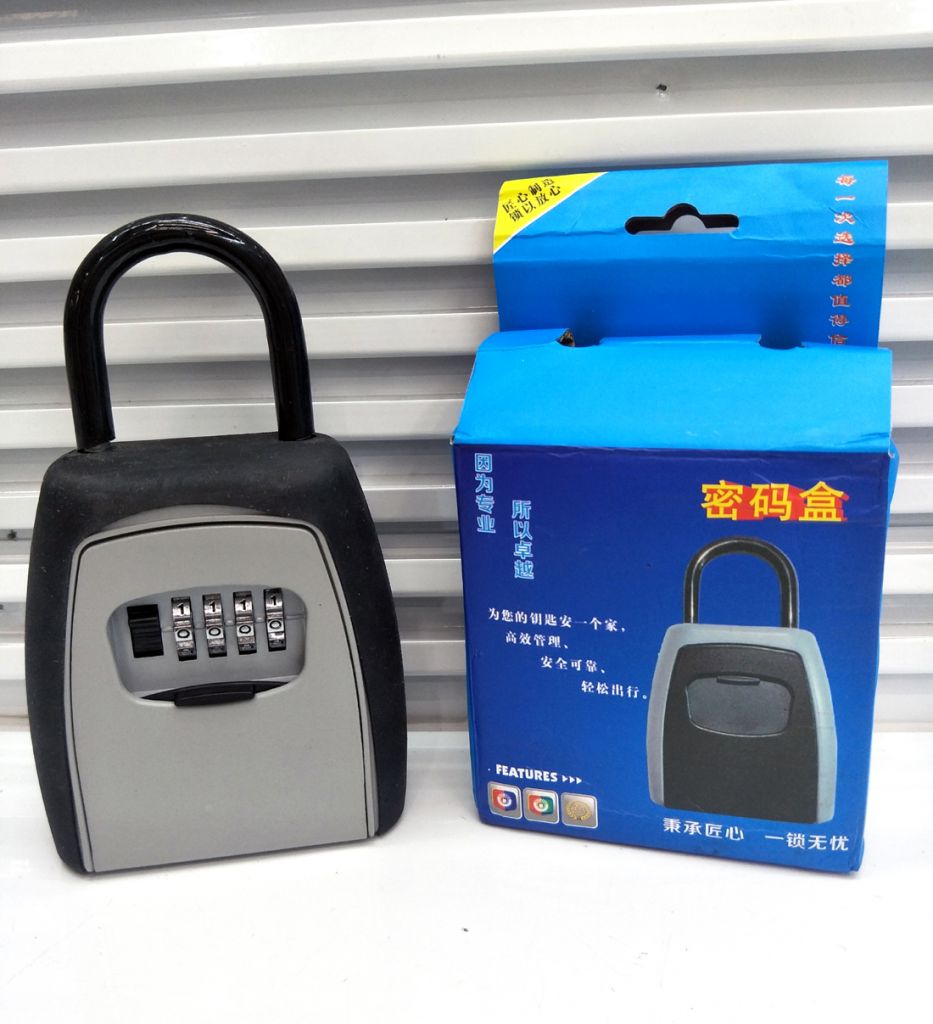 House Key Storage keeper Lock Box with 4 Digits Combination