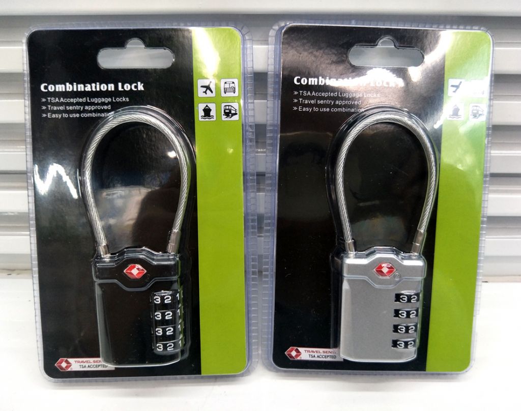 High Quality Resettable Approved TSA Cable Combination Lock, TSA combination lock
