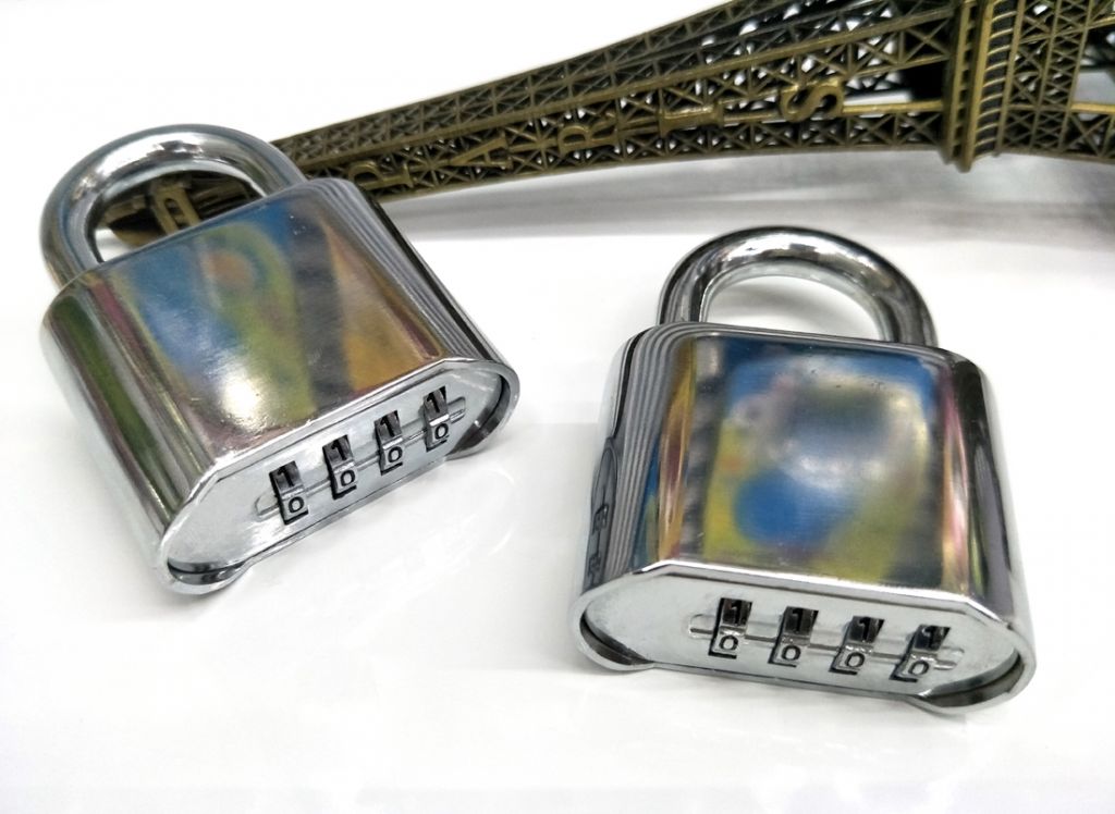 Top Security 4 Digits Resettable Gym Combination Lock, Combination Padlock