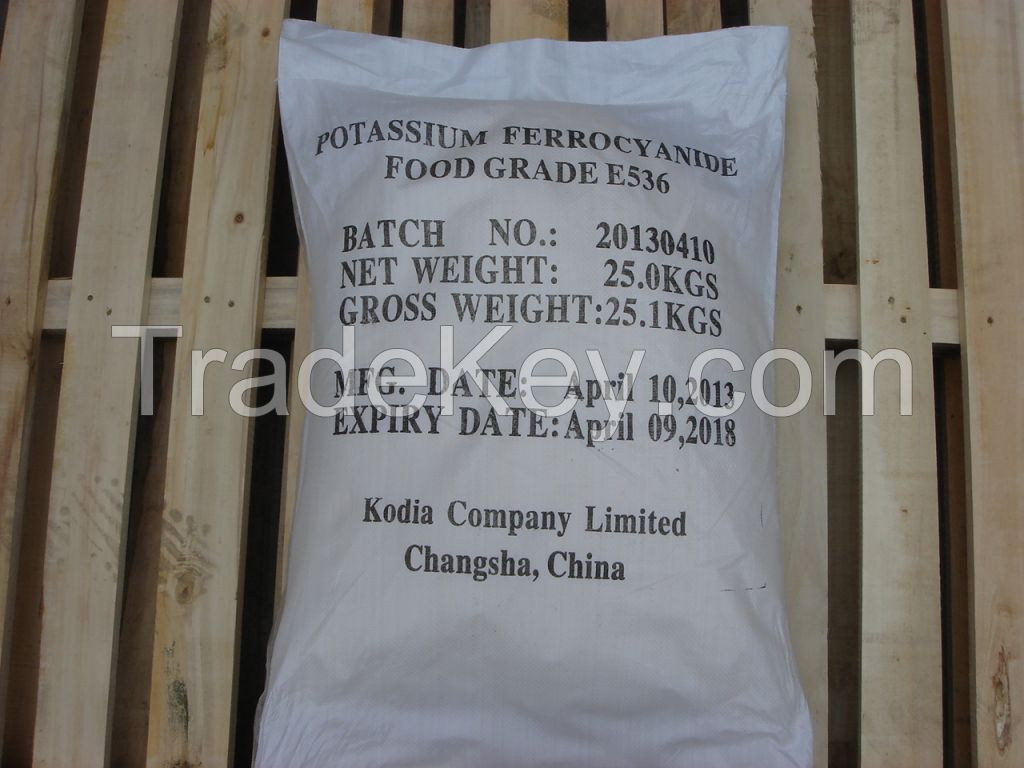 potassium ferrocyanide  E536 cas no.:14459-95-1