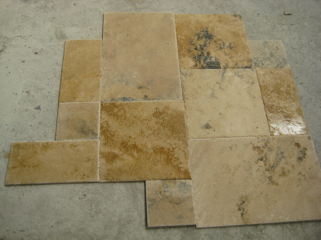 Golden Rustic travertine