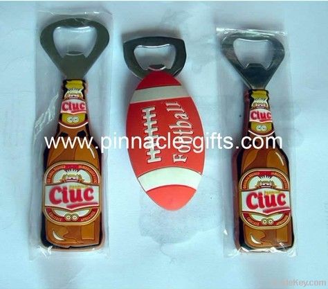 new design soft pvc 3D bottle opener