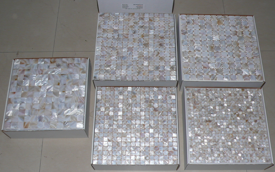 Mesh Mother of Pearl Mosaic Tile