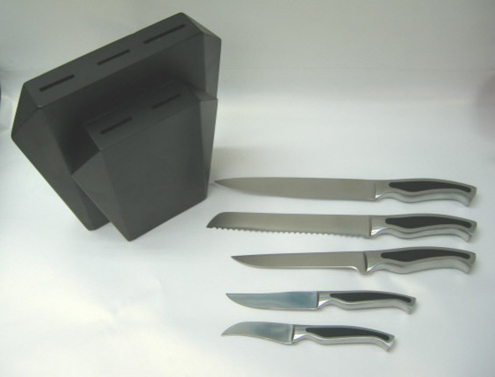 5 pcs POM Forged S/S Knives Plus Wooden Block