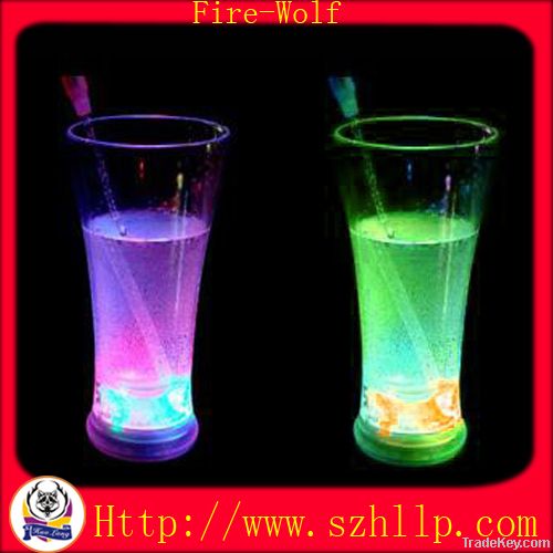 led flashing cup, led juice glass,