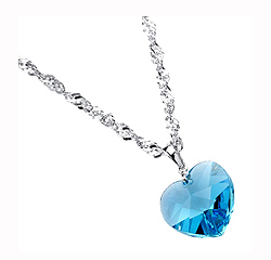 Heart CZ Sterling Silver Necklace