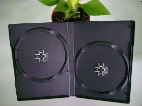 14mm single/double black DVD Case