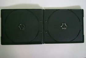 10mm mini double black DVD Case