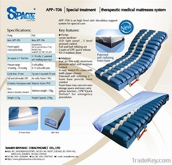hosipital equipment alternating pressure mattress 5" cell with 2" foam