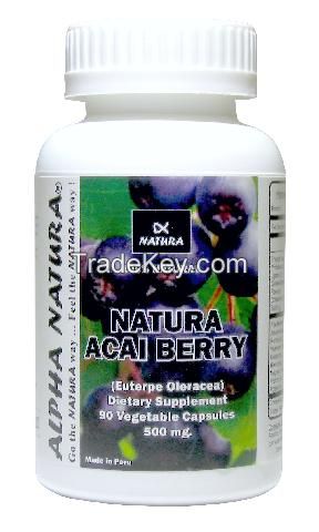 Acai Berry - Bottle of 90 capsules (500 mg)