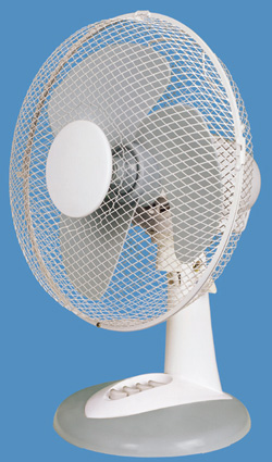 12" traditional desk fan