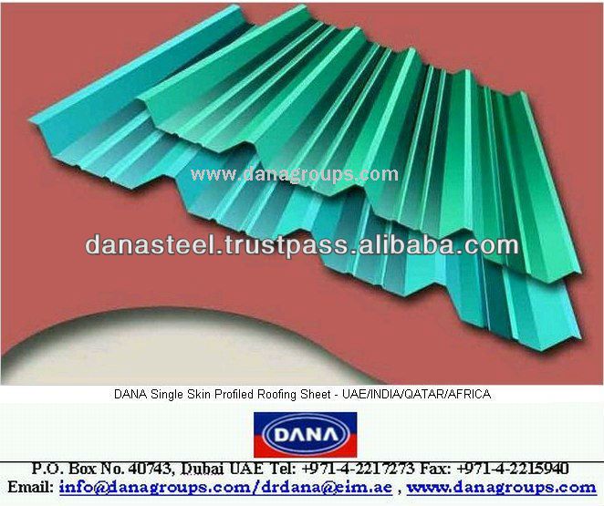 BURKINA FASO - SINGLE SKIN PROFILED ROOFING SHEET SUPPLIER - DANA STEEL