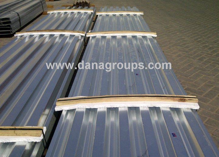 pvdf /pvf2 / polyester painted corrugated profile roof/wall sheet manufacturer - dana steel muscat