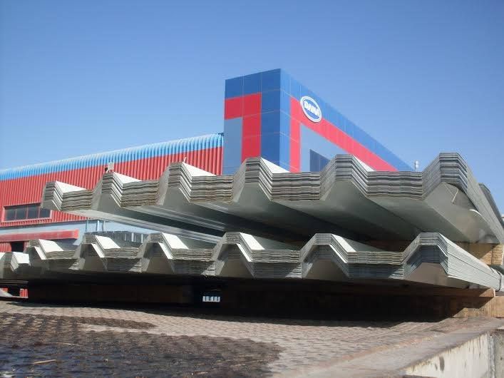 pvdf /pvf2 / polyester painted corrugated profile roof/wall sheet manufacturer - dana steel bahrain
