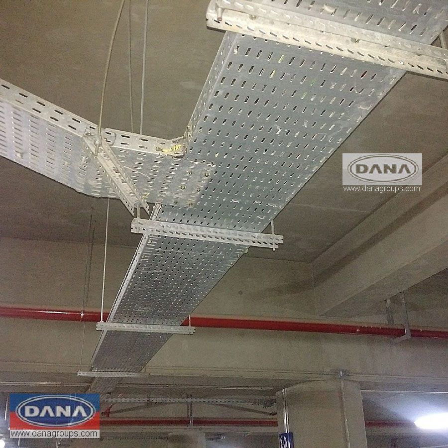 BAHRAIN HOT DIP GALVANIZED PAINTED cable trays,ladders,trunking manufacturer - dana steel