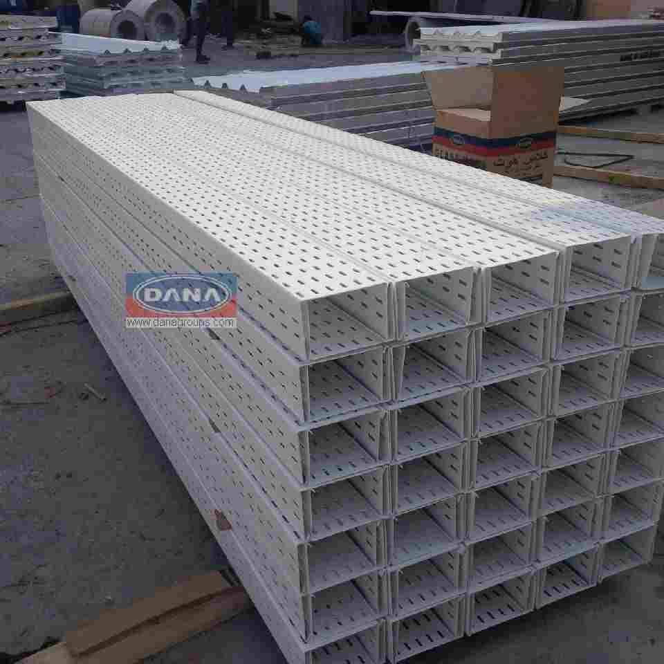 Hot dipped galvanised cable trays for projects in jeddah