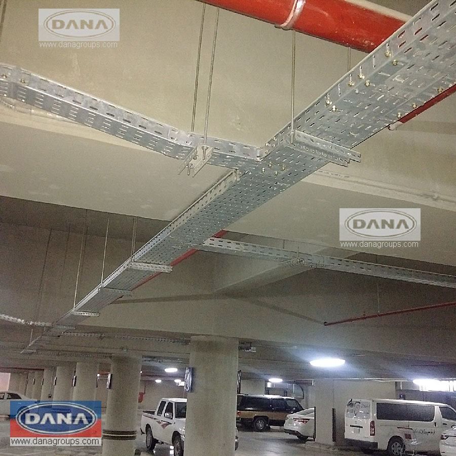 Hot dipped galvanised cable trays for projects in oman