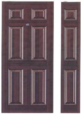 Panel Steel door with PVC coating (interior or entrance)