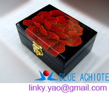 Lacquer ware jewel case jewelry box