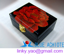 Lacquer ware jewellery box jewelry box