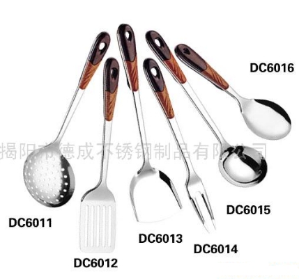 7pcs kitchen utensil set with blakelite handle (double color)