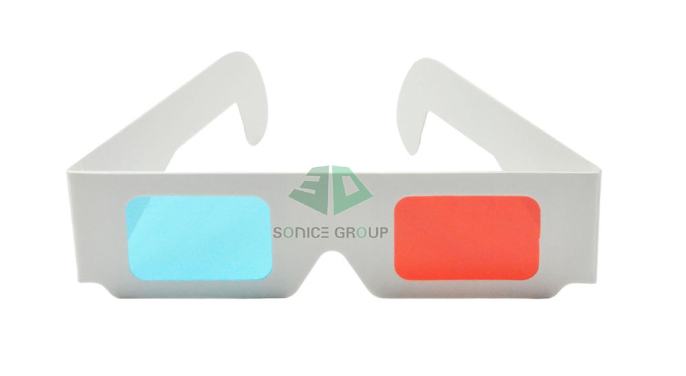 Paper Anaglyph 3D Glasses Cyan Red