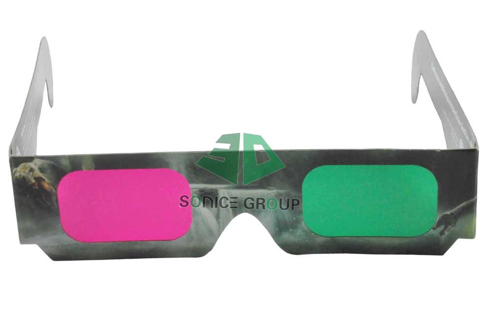 Paper Anaglyph 3D Glasses Green Magenta