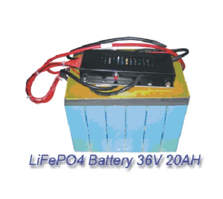 36V20Ah lithium iron phosphate battery