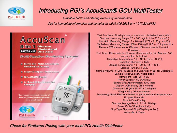 AccuScan 3 in 1 Diabetes Monitor