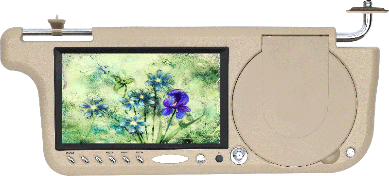7 inch sunvisor monitor with DVD player