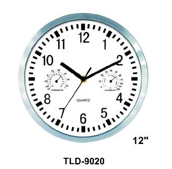 Wall Clock with hygrometer and thermometer