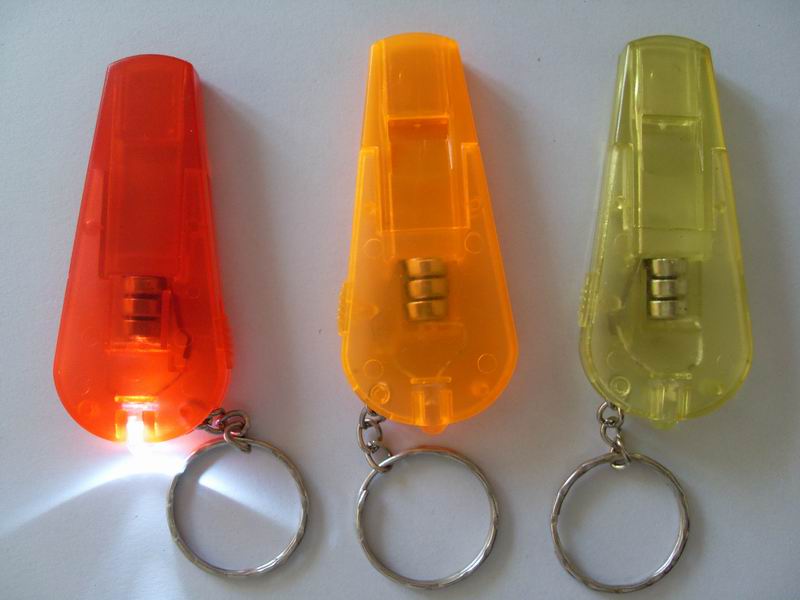 LED Keychain Light /Whistle key chain/flashing torch