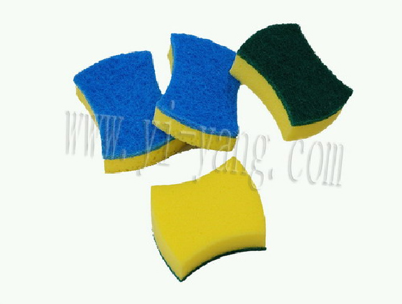 SCOURER PAD WITH HANDLE